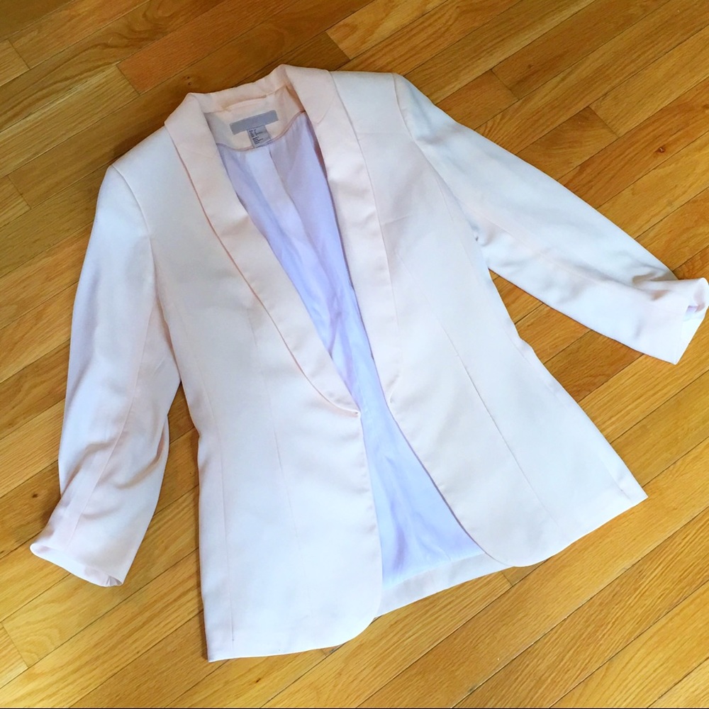 Pink blush blazer